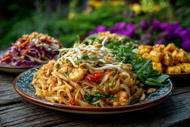 does pad thai have peanuts